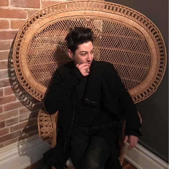 Oversized Draping Knitted Cloak Coat with Frayed - Picture 10 of 15